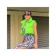  Fashion Women's Pure Color Zipper Mini Vest