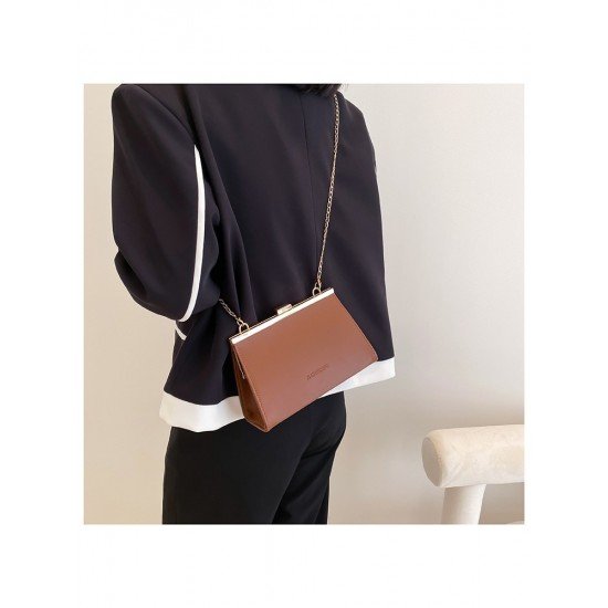  2024 PU Pure Color Women's Messenger Bag