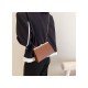  2024 PU Pure Color Women's Messenger Bag