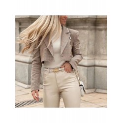 Autumn Fashion Button Plaid Long Sleeve Jacket  Autumn Fashion Button Plaid Long Sleeve Jacket