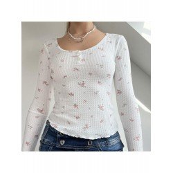 Scoop Neck Ladies Floral White Tops Scoop Neck Ladies Floral White Tops