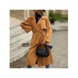 Street Solid Long Coats For Women Street Solid Long Coats For Women