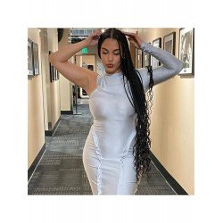 2024 One Shoulder Women's Long Dress 2024 One Shoulder Women's Long Dress