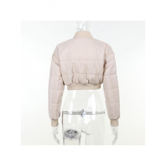  Casual Embroidery Zipper Women's Short Jacket