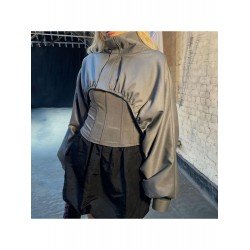 Designer Solid Turtle Neck Cropped Jackets Designer Solid Turtle Neck Cropped Jackets