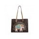 Street Printed College Tote Bags For Women