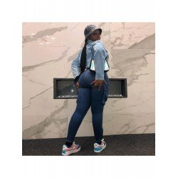 Street Style Printing Women's Short Denim Jacket  Street Style Printing Women's Short Denim Jacket