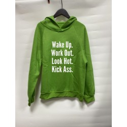 Casual Letter Printed Black Loose Women Hooded Tops Casual Letter Printed Black Loose Women Hooded Tops