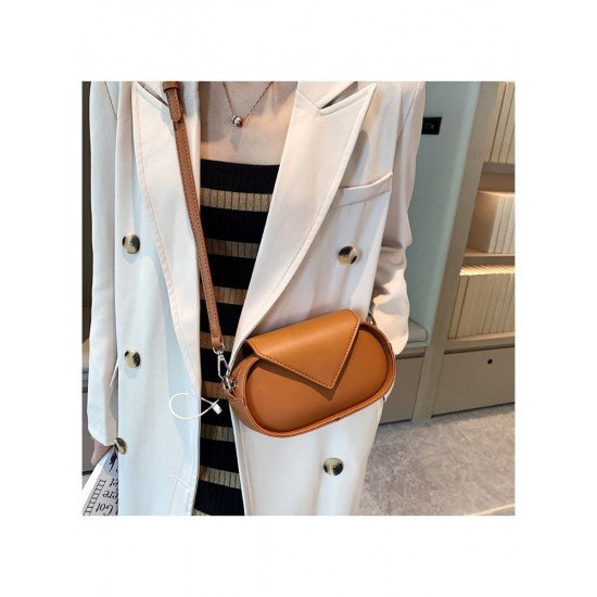  2024 PU Pure Color Shoulder Bag For Women
