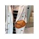  2024 PU Pure Color Shoulder Bag For Women