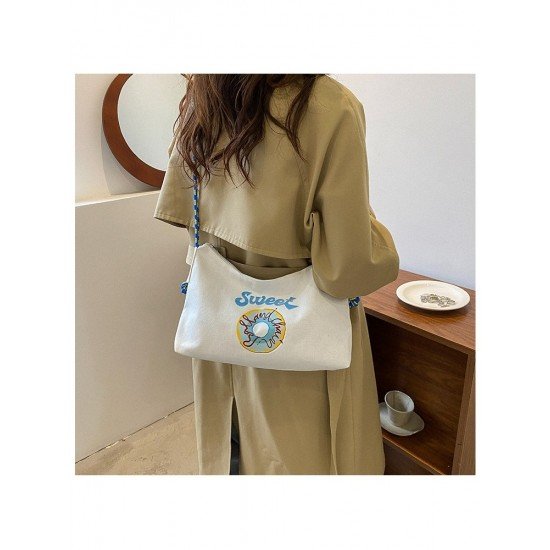  2024 Casual Letter Printing Large Capacity Tote Bag