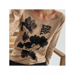 Ladies Flower Pattern Long Sleeve T Shirts Ladies Flower Pattern Long Sleeve T Shirts