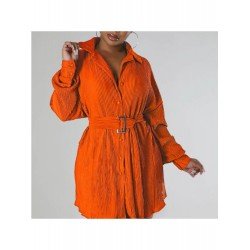 Casual Solid White Long Sleeve Short Dress Casual Solid White Long Sleeve Short Dress