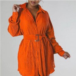 Casual Solid White Long Sleeve Short Dress