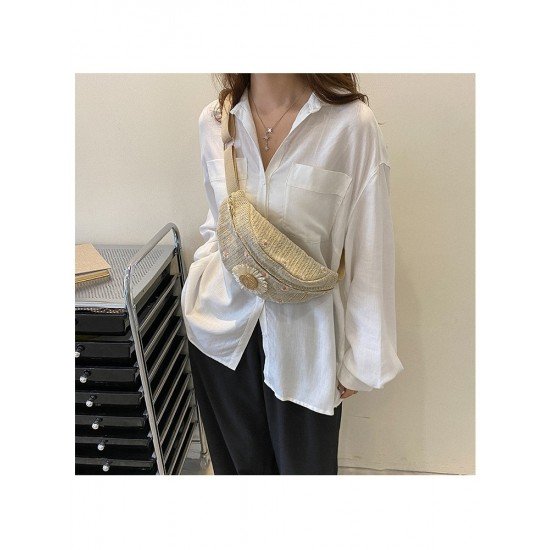  2024 Casual Weave Women's Cross-body Bags