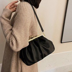 PU Pure Color Messenger Bag For Women  PU Pure Color Messenger Bag For Women