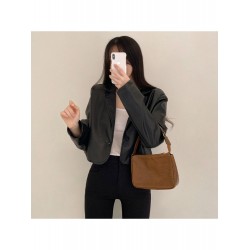 Black Leather Button Up Coats Black Leather Button Up Coats