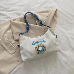  2024 Casual Letter Printing Large Capacity Tote Bag