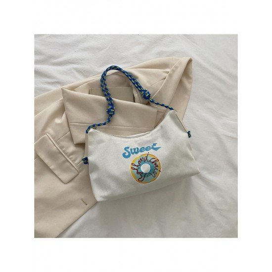  2024 Casual Letter Printing Large Capacity Tote Bag