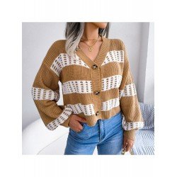 Lantern Sleeve V Neck Sweater Cardigan Coats Lantern Sleeve V Neck Sweater Cardigan Coats