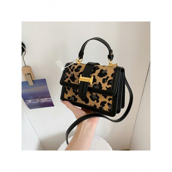  2024 Fashion PU Leopard Print Women's Shoulder Bags