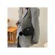  2024 Rhombus Lattice PU Pure Color Shoulder Bags