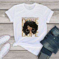Black Women Graphic Summer T Shirts